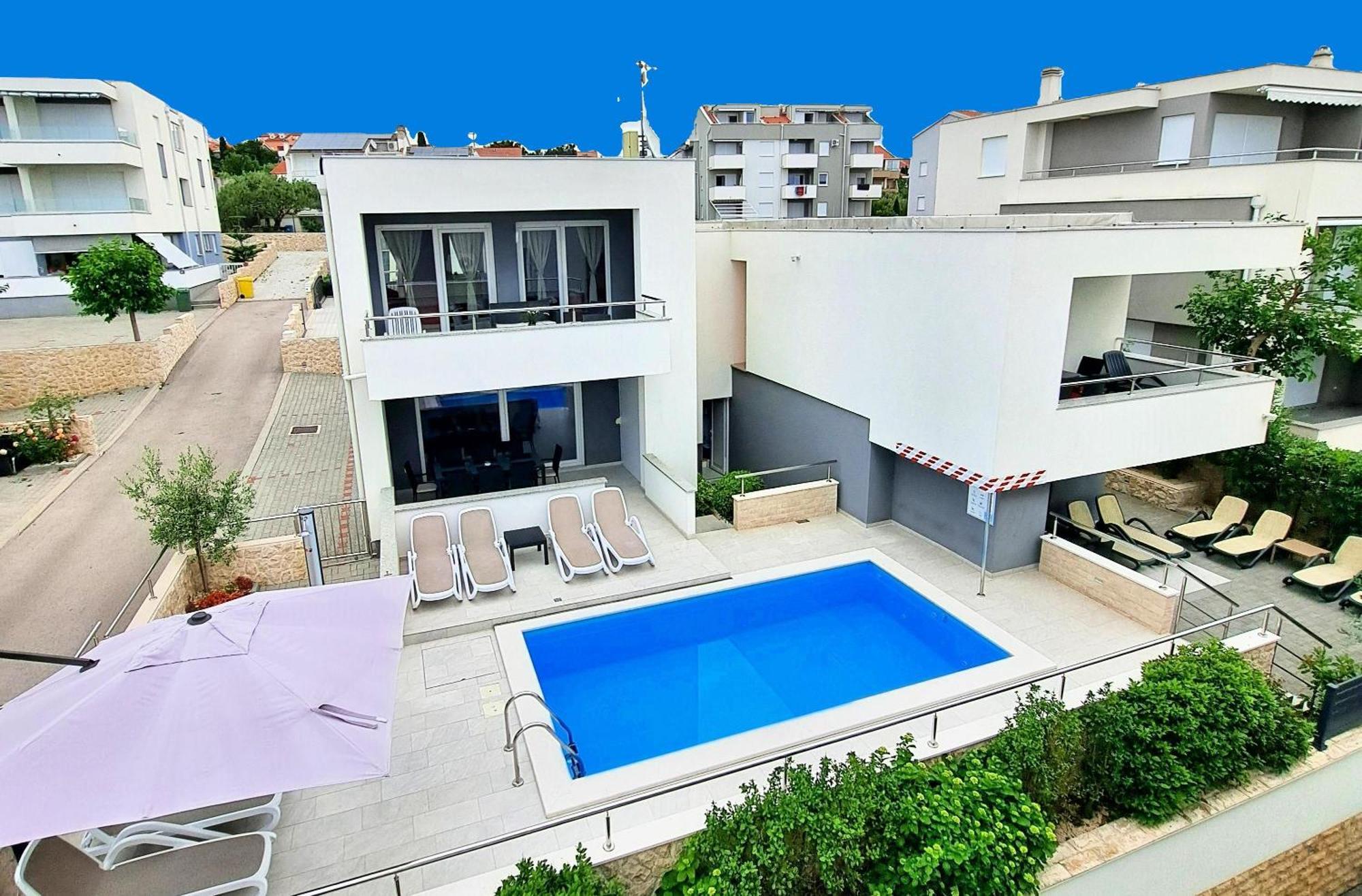 Villa Lumada Pool Apartments Novalja Luaran gambar
